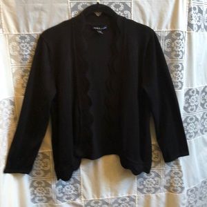 Cable&Gauge black lightweight sweater